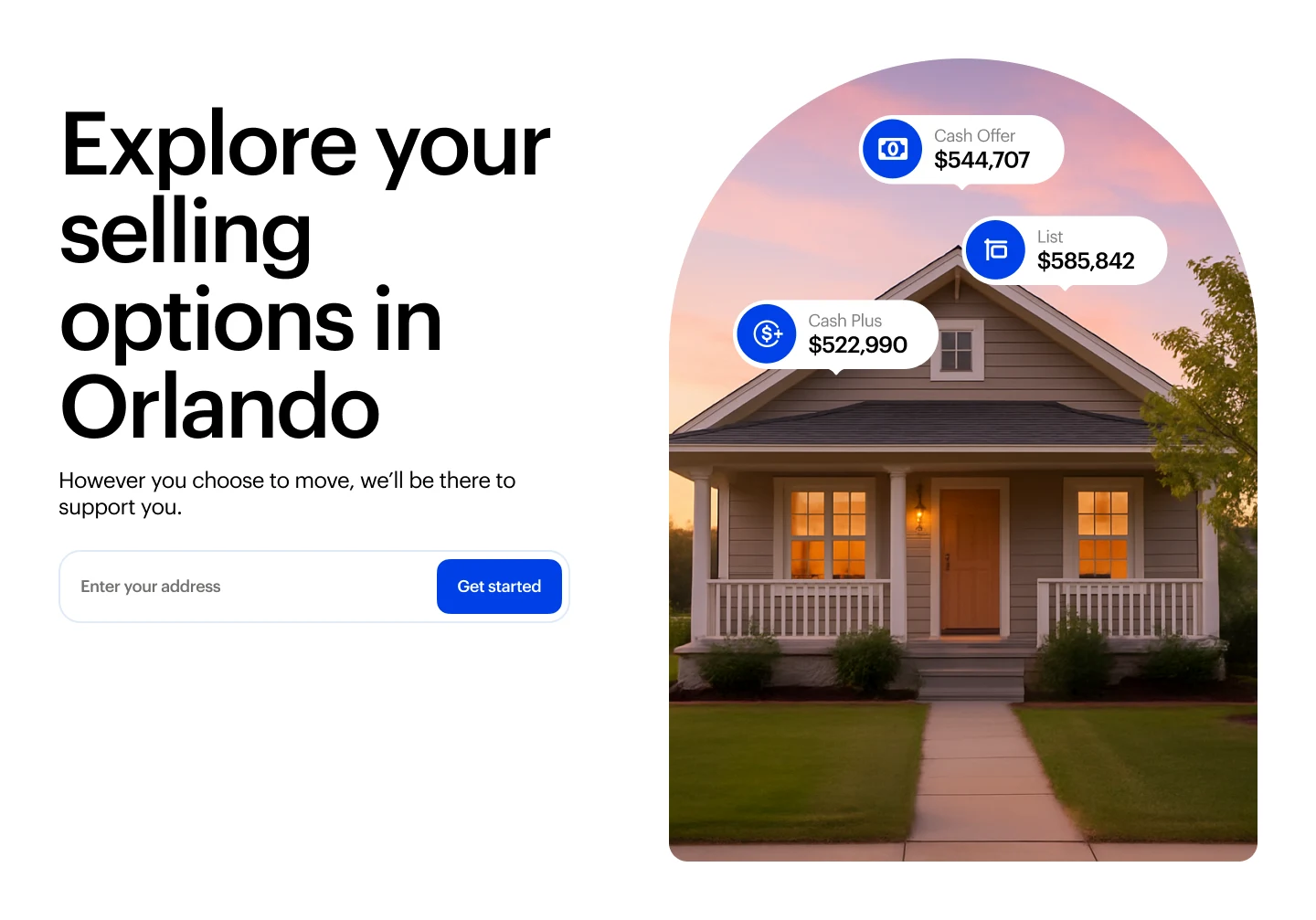 Orlando geo-targeted hero — Explore your selling options in Orlando