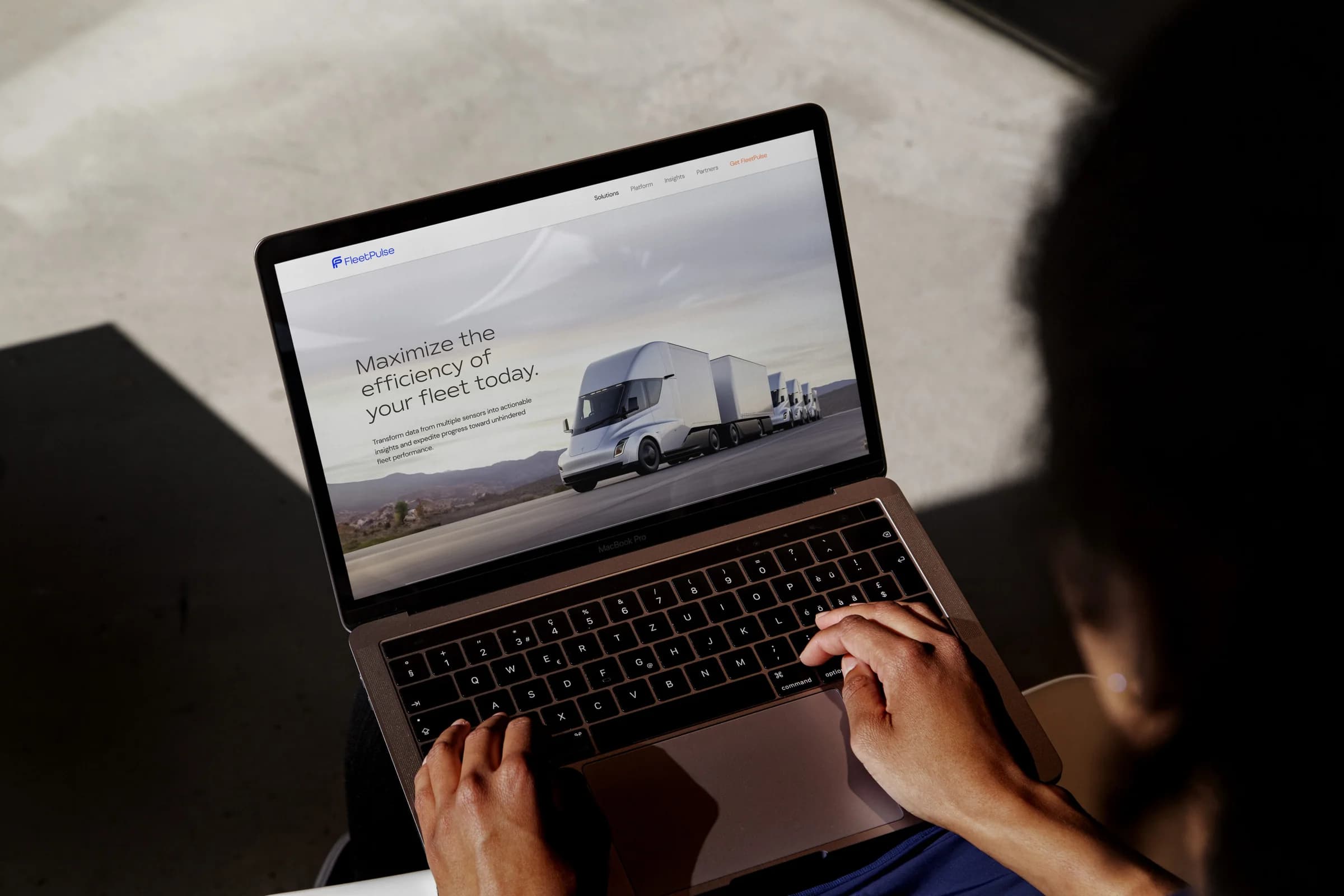 FleetPulse Laptop Display