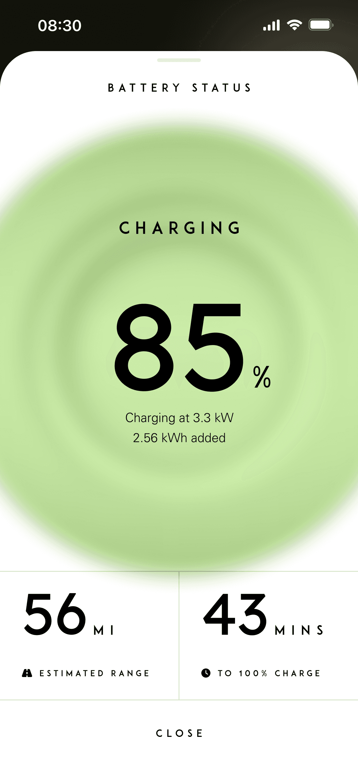 Tarform iPhone app, Charge
