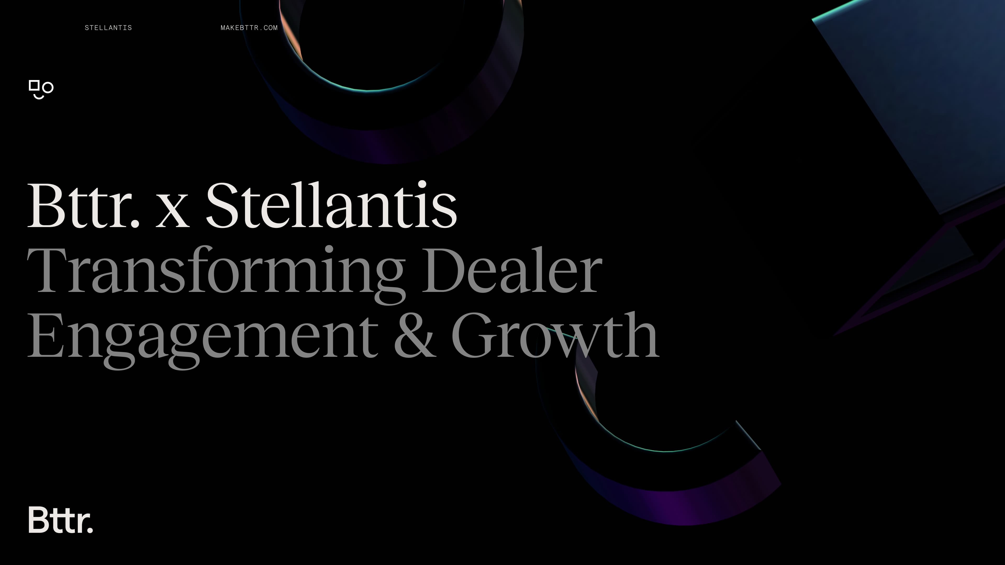 Bttr. x Stellantis cover, prismatic shapes on black