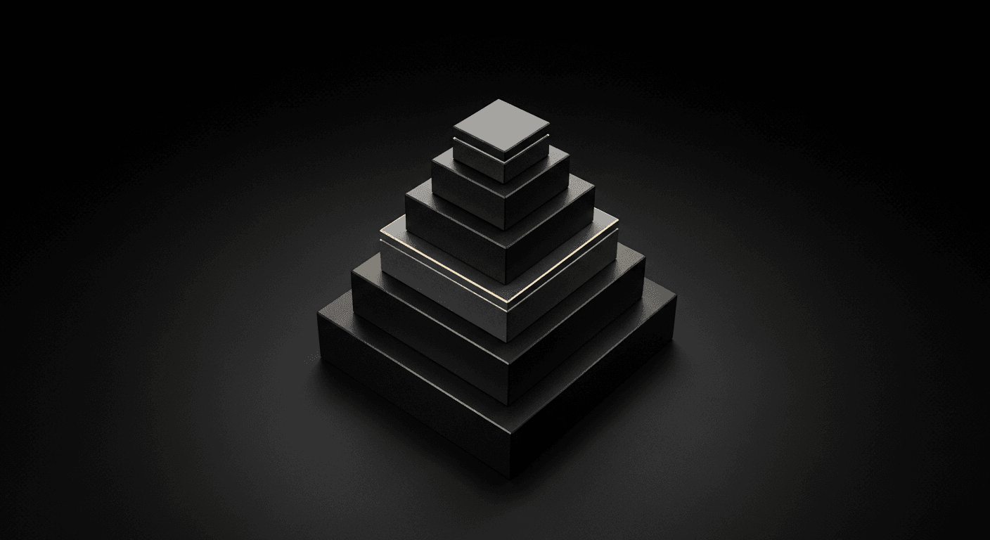 Brand Operating System · six layers stacked into one coherent architecture